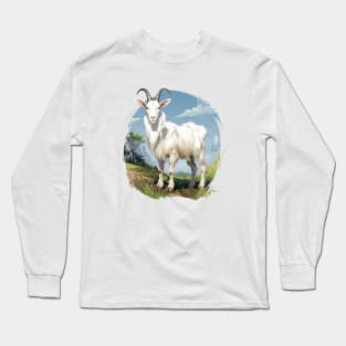 White Goat Long Sleeve T-Shirt